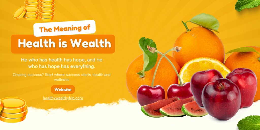 Health is Wealth, Health vs Wealth